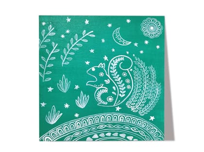 Scandinavian Art on MDF Square Board DIY Kit by Penkraft