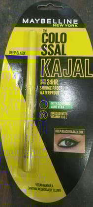 Maybelline Colo Ssal Kajal With soothing Aloe vera 