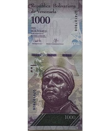 SUPER ANTIQUES GALLERY - VENEZUELA 1000 MIL BOLIVARES TOP GRADE 1 Paper currency & Bank notes