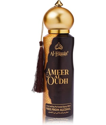Al - Hassan Ameer Al Oudh Perfumed Spray For Men & Women Lasting Body Spray 200 ml (Pack of 1)