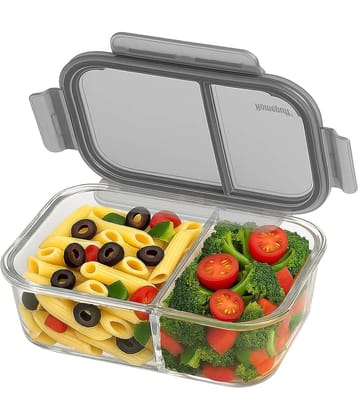 Home Puff Glass Lunch Box 1 - Container ( Pack of 1 )