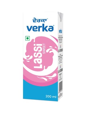 Verka Sweet Lassi 200 Ml Tetra