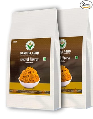 Sambha Agro Chakali Bhajani Ready Mix | Diwali Namkeen Snacks | Chakli Instant Mix