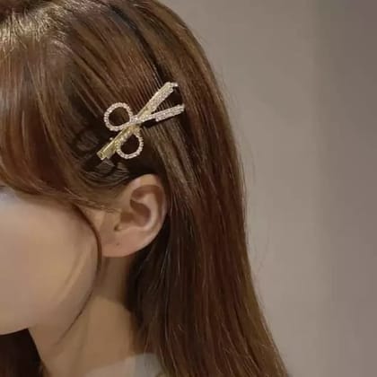 Set Of 2 | Crystal Feather Hair Clip Set