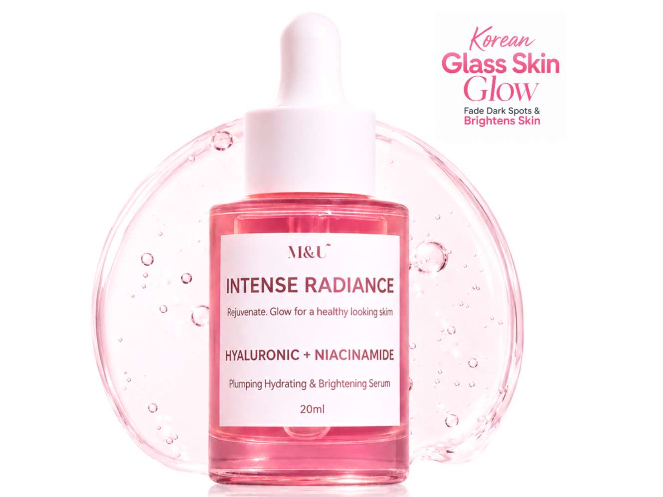 Niacinamide & Hyaluronic Face Serum | Intense Radiance & Hydration | Fades marks & Adds glow 20ml