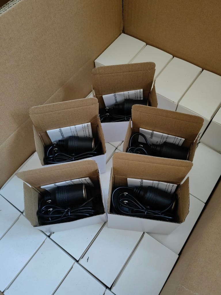 12V DC Power Adapter with Car Cigarette Lighter Socket