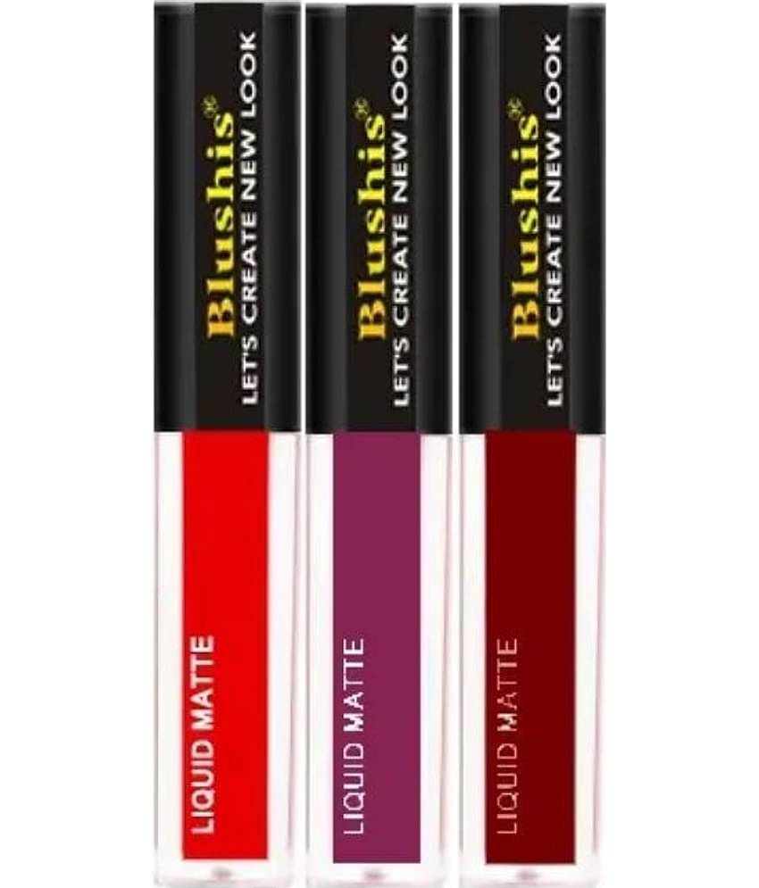 BLUSHIS All Day Long Waterproof Multicolor Matte Liquid Lipstick