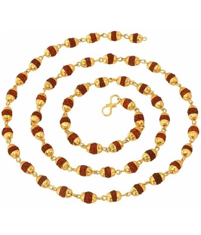 Moksha Rudraksha Cap Mala (Length -38 cms)