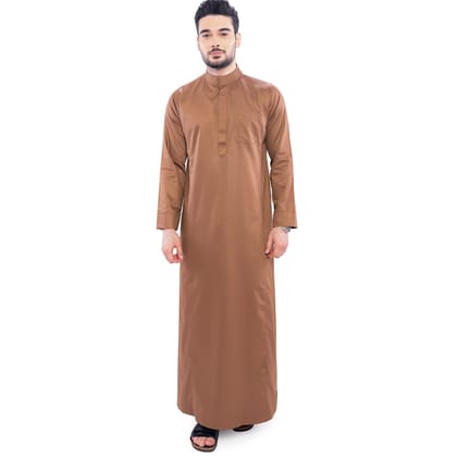 Kurvig Saudi Brown Thobe Men-S