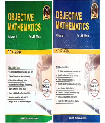 Objective Mathematics For Jee-Main & Other Engineering Entrance Examinations - Session 2020-21 (Set of 2 Volumes) BY RD SHARMA