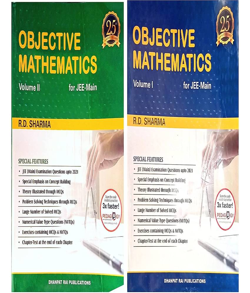 Objective Mathematics For Jee-Main & Other Engineering Entrance Examinations - Session 2020-21 (Set of 2 Volumes) BY RD SHARMA