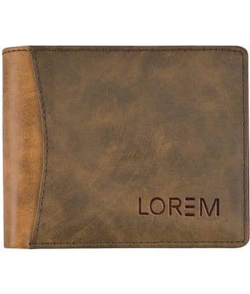 Lorem - Brown Faux Leather Men's Two Fold Wallet ( Pack of 1 )