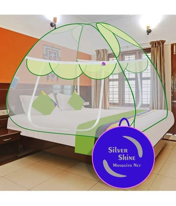 Silver Shine - Green Polypropylene Foldable Mosquito Net ( Pack of 1 ) - Green