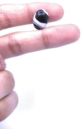 7.00 ct./ 7.7 Ratti Natural Black Kala Sulemani Hakik Aqeeq Akeek Stone For Astrological Benefits