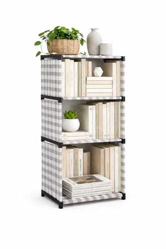 4-Tier Book Rack Bookshelf, Multi-Level Storage Organizer for Books, Magazines, Office Supplies, Space-Saving