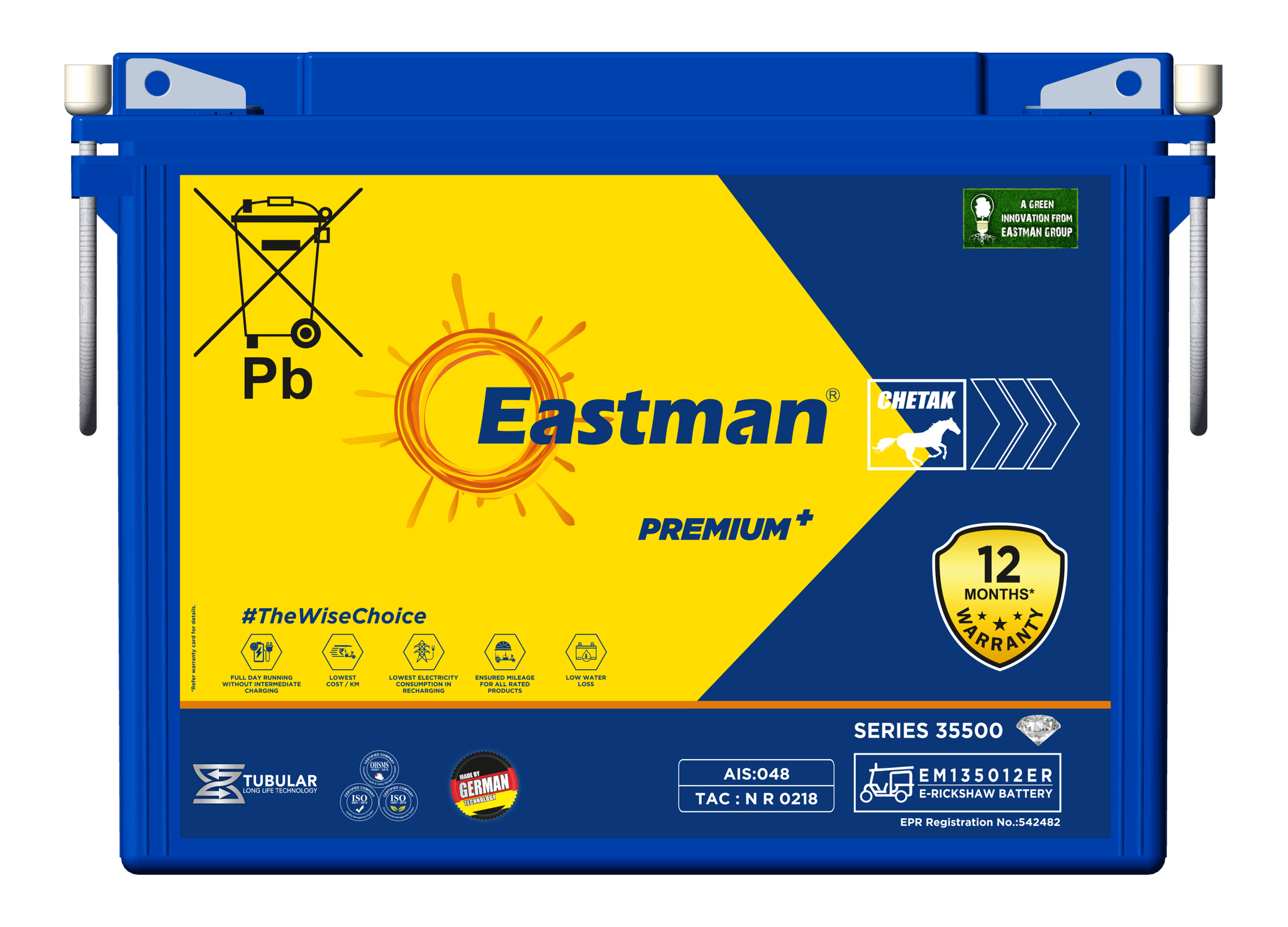 Eastman E-Rikshaw Battery EM135012ER