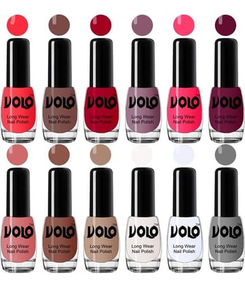 VOLO Best Affordable FullYear Collection Nail Polish Combo 12 Pcs Multi Glossy 60 mL