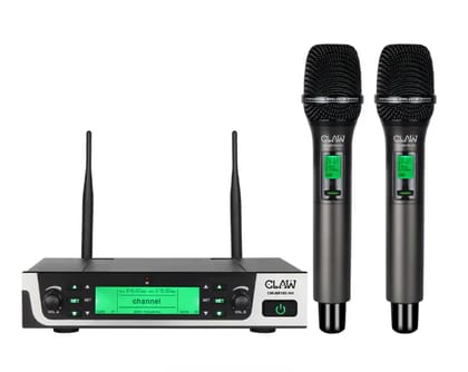 Claw CWBR100HH - Dual Channel UHF Microphone with Dual Handheld Mic