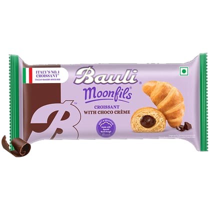 Bauli Moonfils Croissant - Choco Creme, 100% Veg, 45 g