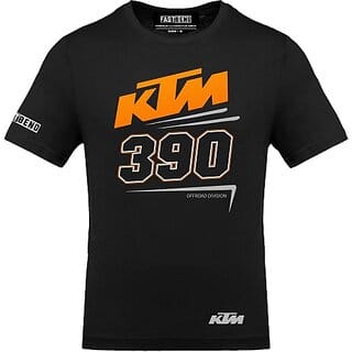 Fastbend Mens Black Printed Cotton Blend Round Neck T-Shirt