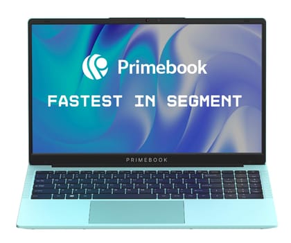 Primebook 2 Max 2025 (New Launch) | 8GB RAM, 256GB UFS Storage | 15.6-Inch Full HD IPS Display | 12hrs Battery | MediaTek Helio G99 | Android 15 (PrimeOS 3.0) | Backlit Keyboard | in-Built AI | Aqua