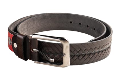 Titas Gents D. Brown Genuine Leather Belt-D. Brown / 100 Cm / Leather
