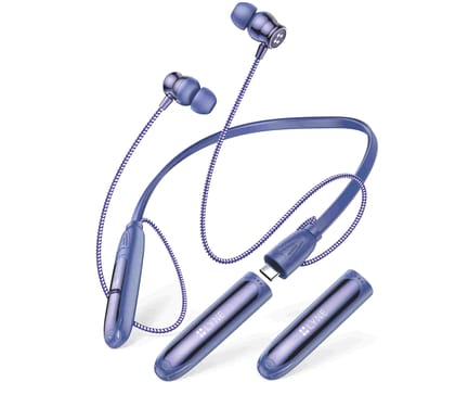 LYNE Rover 41 Neckband 300 Hours Musictime Bluetooth Gaming  (Blue, True Wireless)