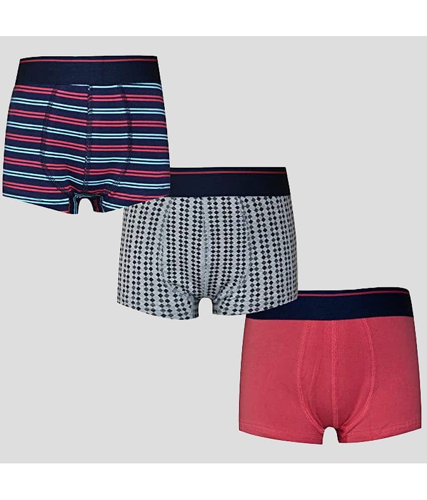 Ariel Pack of 3 Boys Cotton Trunks ( Multicolor )