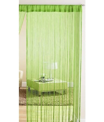 Homefab India Solid Semi-Transparent Rod Pocket Door Curtain 7ft (Pack of 1) - Purple