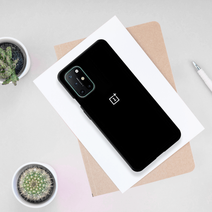 OnePlus 8T Soft Silicone Smartphone Case-Black