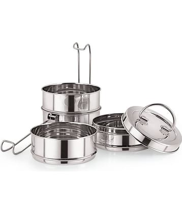 Neelam Tiffin Sada 9x4 Stainless Steel Lunch Box 4 Container (Pack of 1)