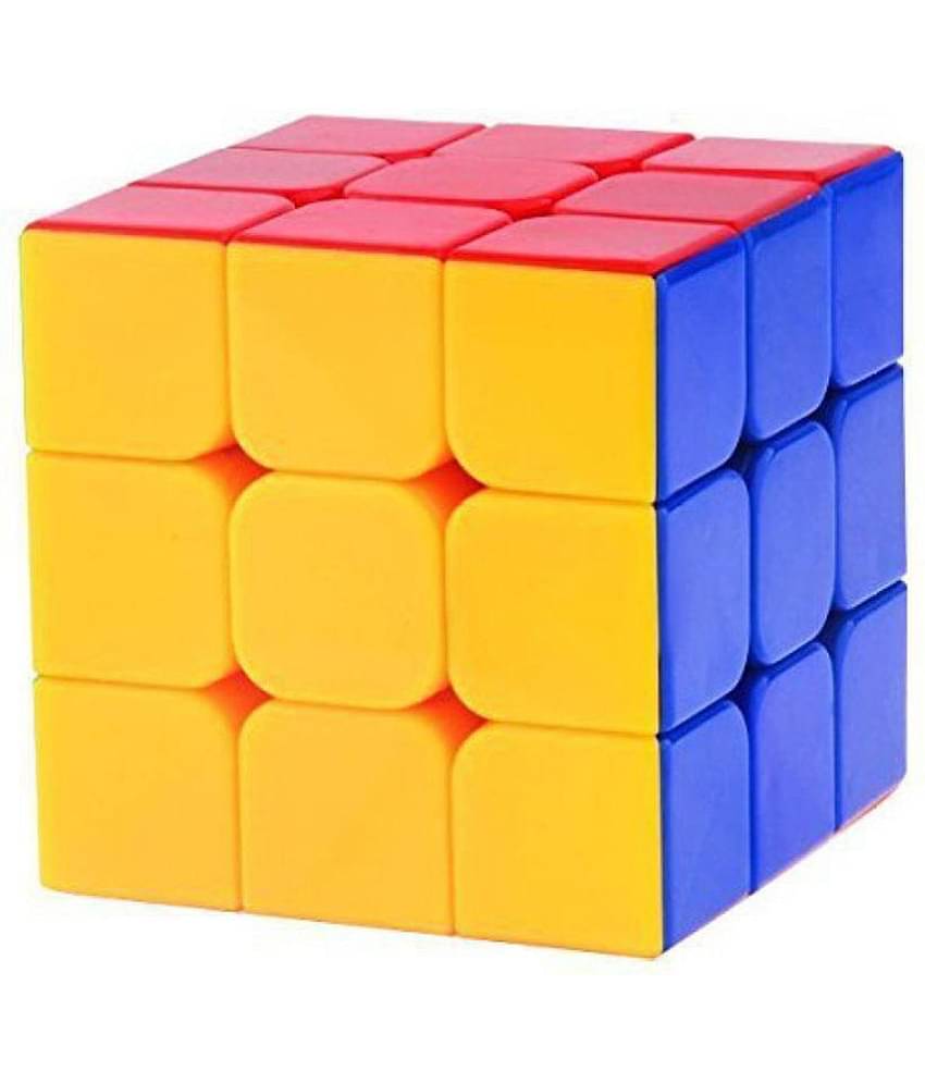 Fratelli Speed Rubik's Cube | 3x3x3 High Speed Magic Cube | High Stability, Stickerless, Amazing Stress Reliever Educational Cube Puzzle Game for Kids, Multicolor (1 Piece)