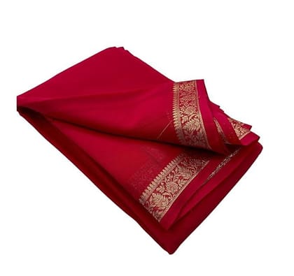 Cerep Silk Saree Handwoven Lightweight Elegant And Traditional Design With Matching Blouse Piece