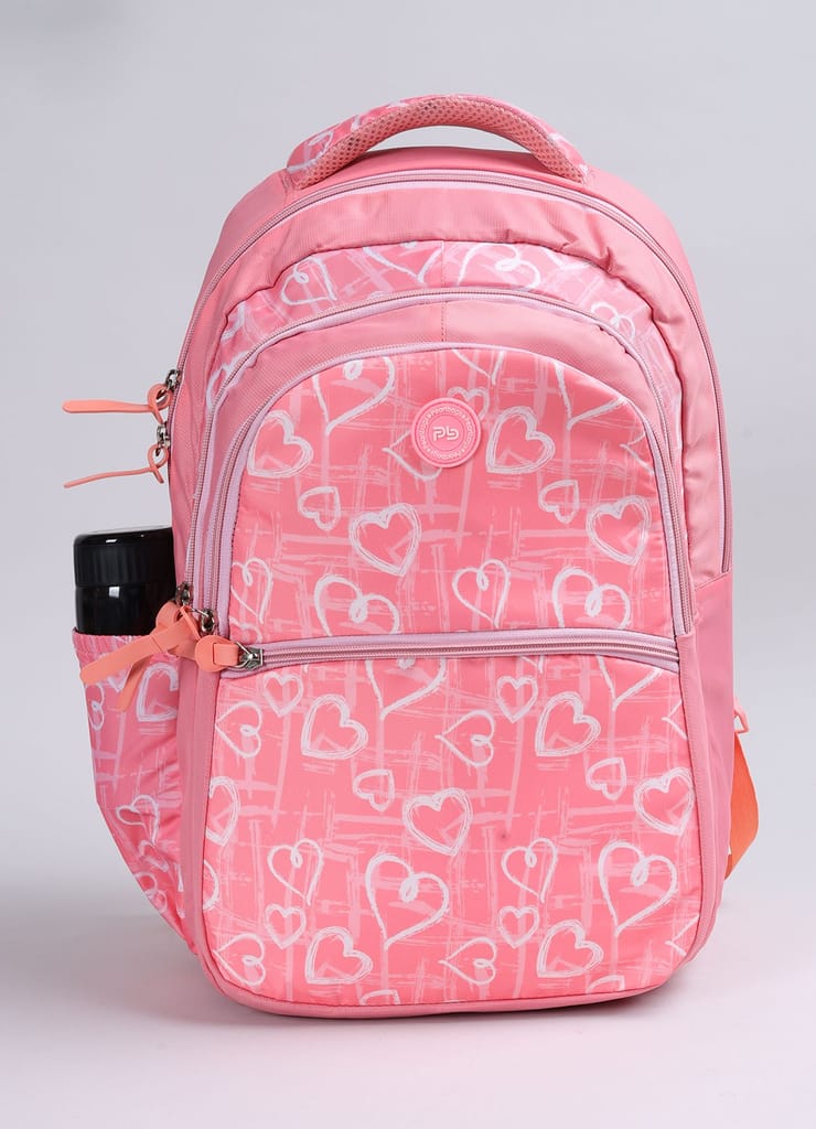 PB Pearlbags Polyester Water Resistant Casual Backpack With Laptop Sleeve For School,college & Office For Boys and Girls,Men & Women