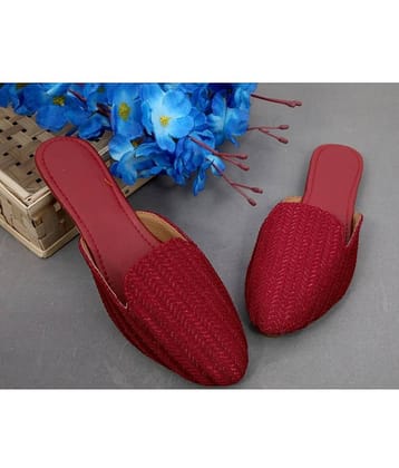 Anjaneya Creations - Maroon Women's Mules