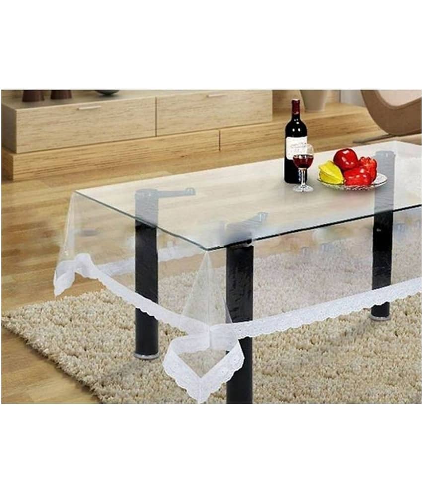Transparent PVC Table Cover (Pack of 1)
