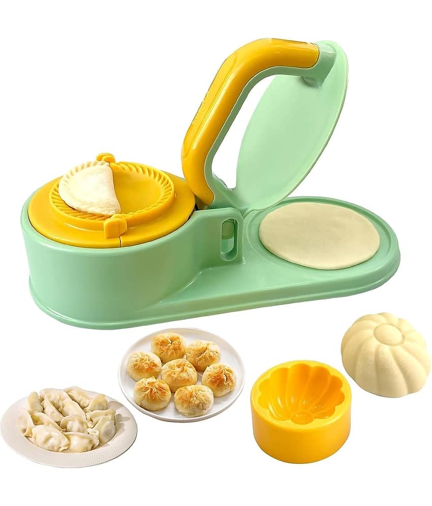 dumpling maker mould, momo maker machine, gujiya maker press, samosa maker mould, ghughra maker tool, karanji mould press, kajjikayalu maker, puri stuffing mould, kitchen dough press tool, stuffed snack maker, plastic dumpling press, 3 in 1 samosa mould