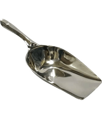 Dynore Silver Stainless Steel 1 Atta Scoop ( Set of 1 )