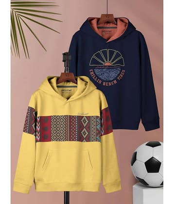 HELLCAT Pack of 2 Girls Cotton Blend Sweatshirt ( Black )