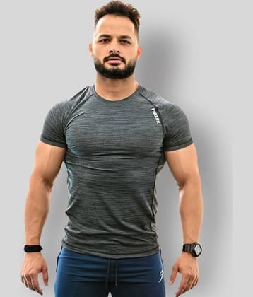 Fuaark - Dark Grey Polyester Regular Fit Men's Compression T-Shirt ( Pack of 1 )