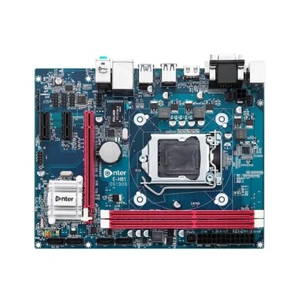 Enter E-H81 Micro ATX Motherboard with Intel Lga1150 Socket, Ddr3 Ram, USB 3.0 Ports,