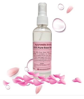 Ayurveda Amrita Steam Distilled Rose Water Skin Tonic 100 mL