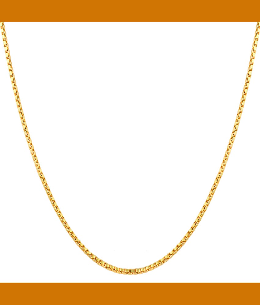 FASHION FRILL Gold Plated Chain ( Set of 1 )