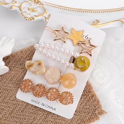 Set Of 4 | Macaroon Hair Clip Set