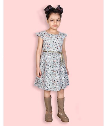 Addyvero Rayon A-line Dress For Girls ( Pack of 1 , Multicolor )