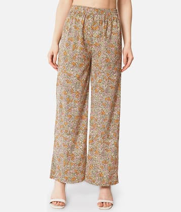 ALL WAYS YOU - Multicolor Crepe Straight Women's Palazzos ( Pack of 1 )