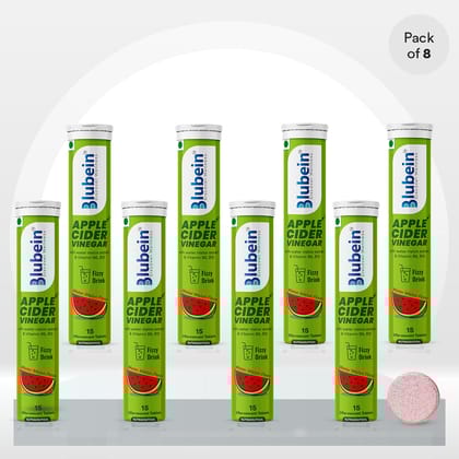 Apple Cider Vinegar for Weight Loss (Vitamin B6 & B12) | Watermelon Flavor-120 Days: 8 Tubes at ₹𝟏,𝟓𝟗𝟔 / Watermelon
