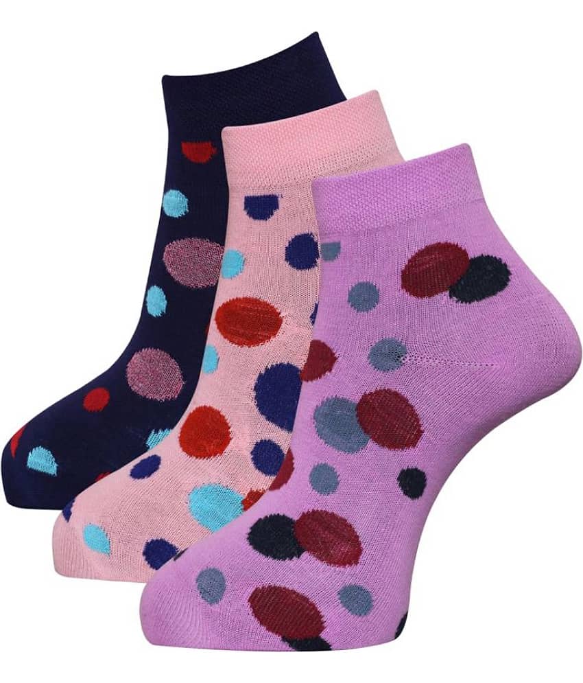 Dollar - Multicolor Woollen Women's Ankle Length Socks ( Pack of 3 )