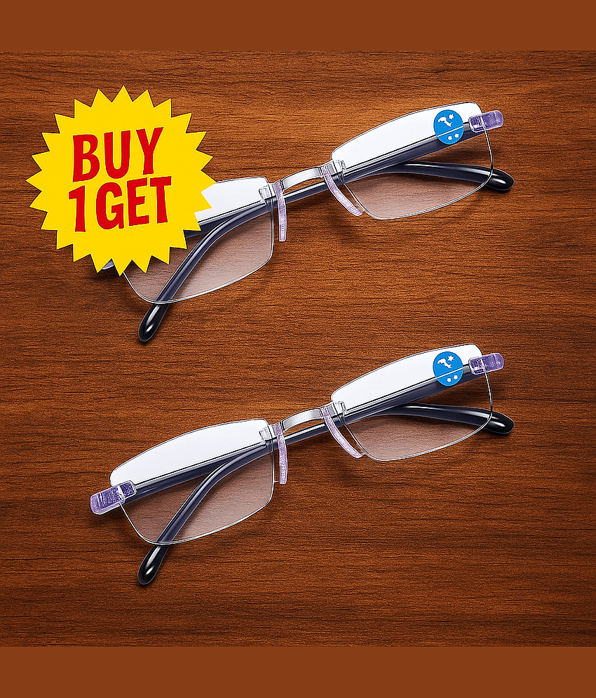 THMT Square Rimless Reading Glasses