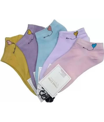 Cavenders Pack of 5 Unisex Cotton Ankle Length Socks ( Multicolor )